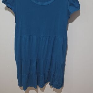 Time and Tru Blue Tiered Dress